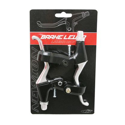 Levier frein VTT/VTC V-Brake Newton alu 3 doigts argent