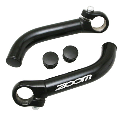 Embout de Cintre Zoom noir alu l 87mm (paire)
