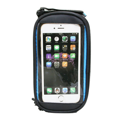 Bicycle top tube/stem smartphone bag for cell phone/iPhone with Velcro fastening 19.5x10x9cm