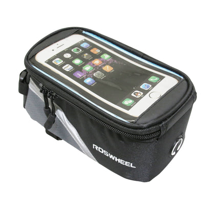 Bicycle top tube/stem smartphone bag for cell phone/iPhone with Velcro fastening 19.5x10x9cm