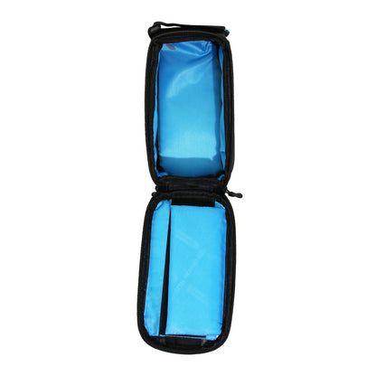 Bicycle top tube/stem smartphone bag for cell phone/iPhone with Velcro fastening 19.5x10x9cm