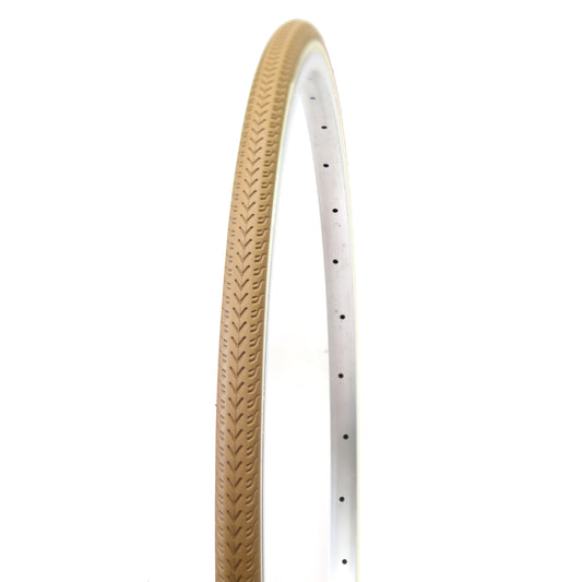 Pneu VTC Urbain 700 X 28 Deli Marron flanc Crème TR (28-622)