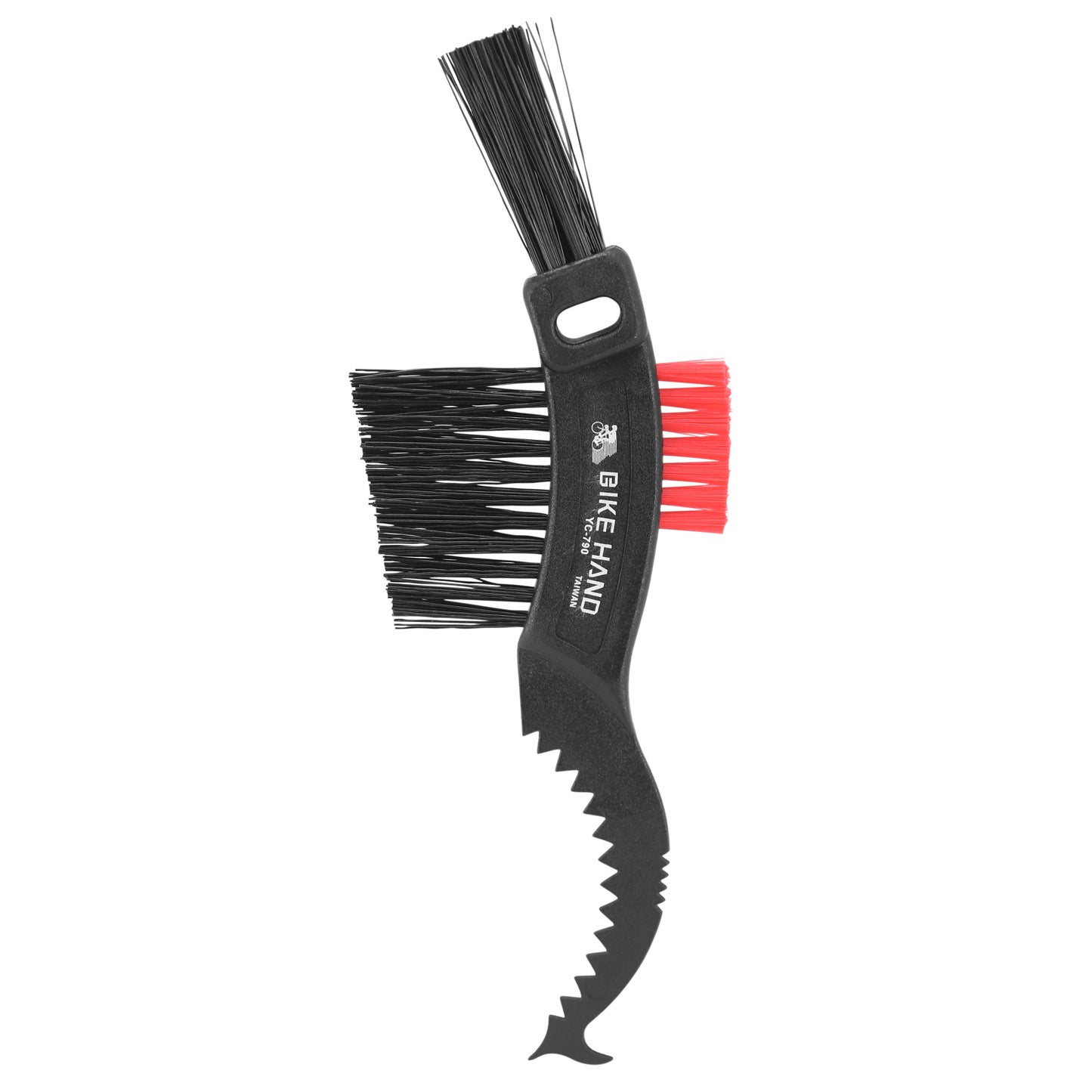 Brosse de nettoyage vélo NeWTon clean en nylon avec grattoir integré