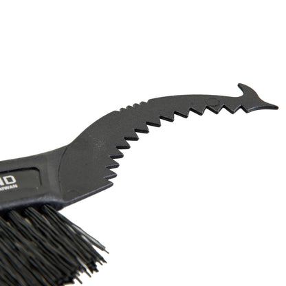 Brosse de nettoyage vélo NeWTon clean en nylon avec grattoir integré