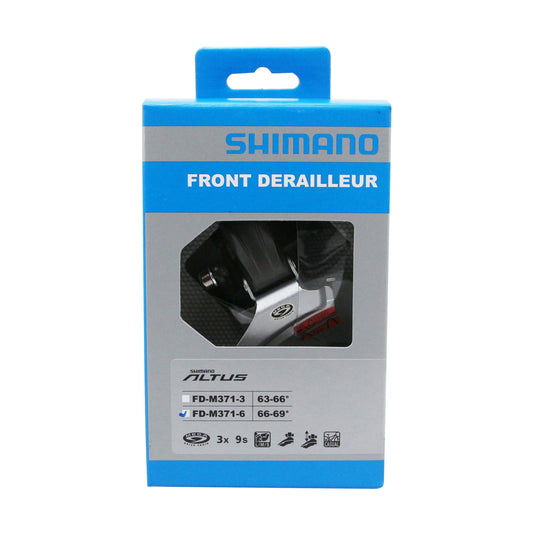 Shimano Acera-Altus M371 9-speed mountain bike front derailleur, top clamp 31.8-34.9, top pull