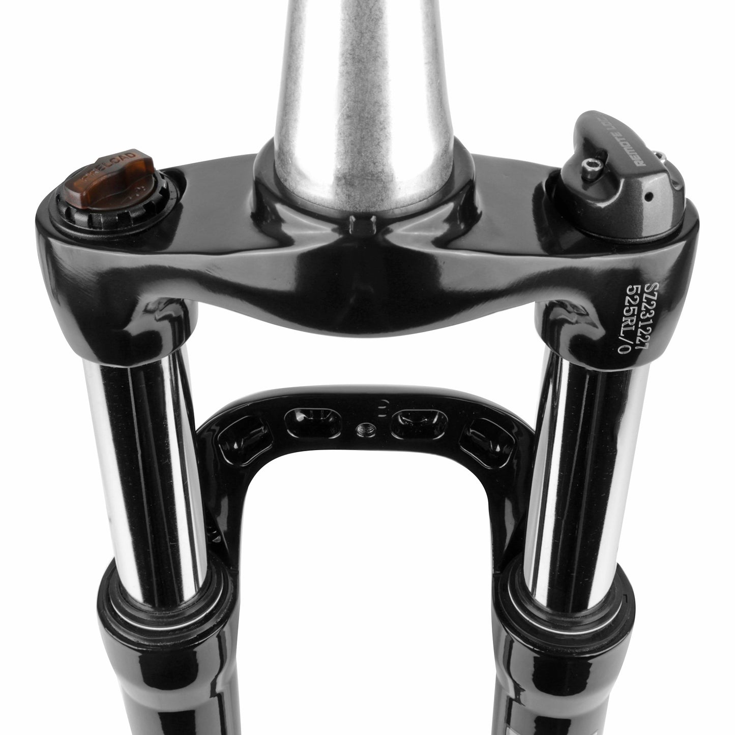 27.5" MTB Fork Zoom Vaxa 28 Black Adjustable/Lockout on Handlebar Travel 100mm Straight Steerer 295mm Tapered 1.5" - 1 1/8" - 28.6