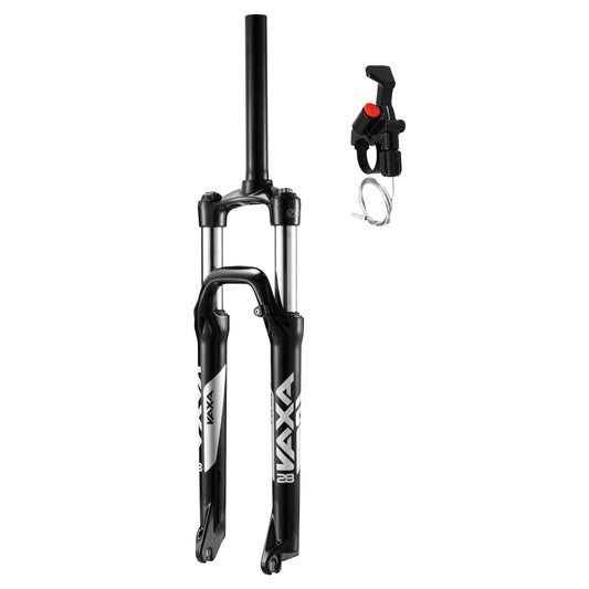 Fourche VTT 29 " Zoom vaxa 28 noir réglable-blocâble au guidon deb. 100mm pivot lisse 295mm 1''1-8-28,6