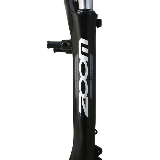 Fourche VTC 28 " 700x35 Zoom 730 alu ressort noir deb. 50mm pivot lisse 1"1-8-28,6