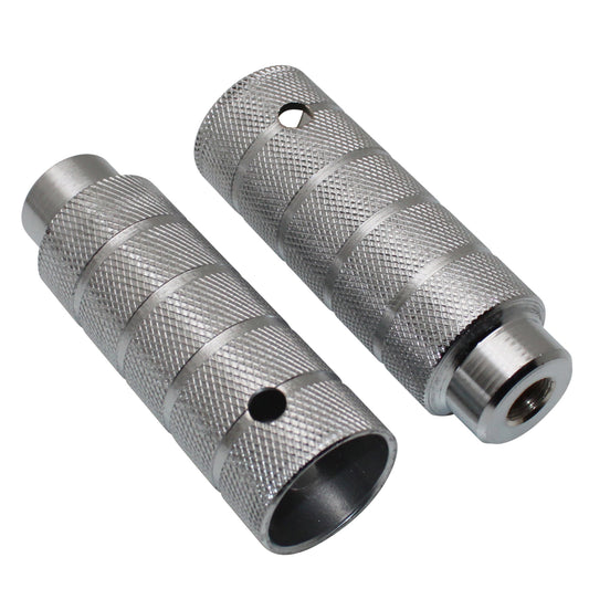 BMX aluminum footrest silver 38mm 14mm axle
