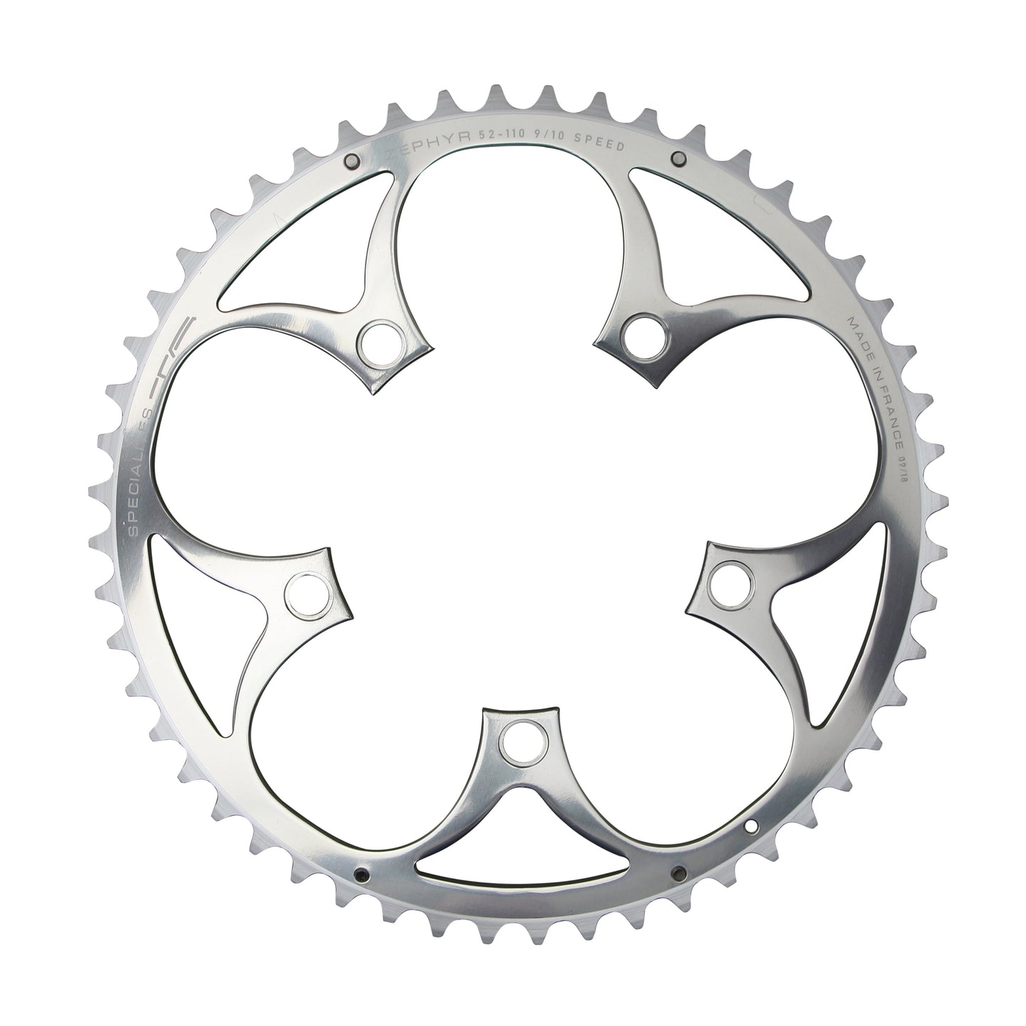 Plateau route TA Zephyr 5 bras D110 52D ext Shimano 9-10V