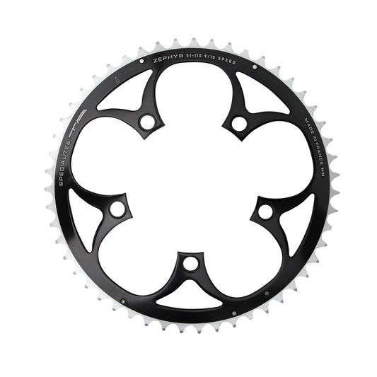 Plateau route TA Zephyr 5 bras D110 51D ext Shimano 9-10V noir