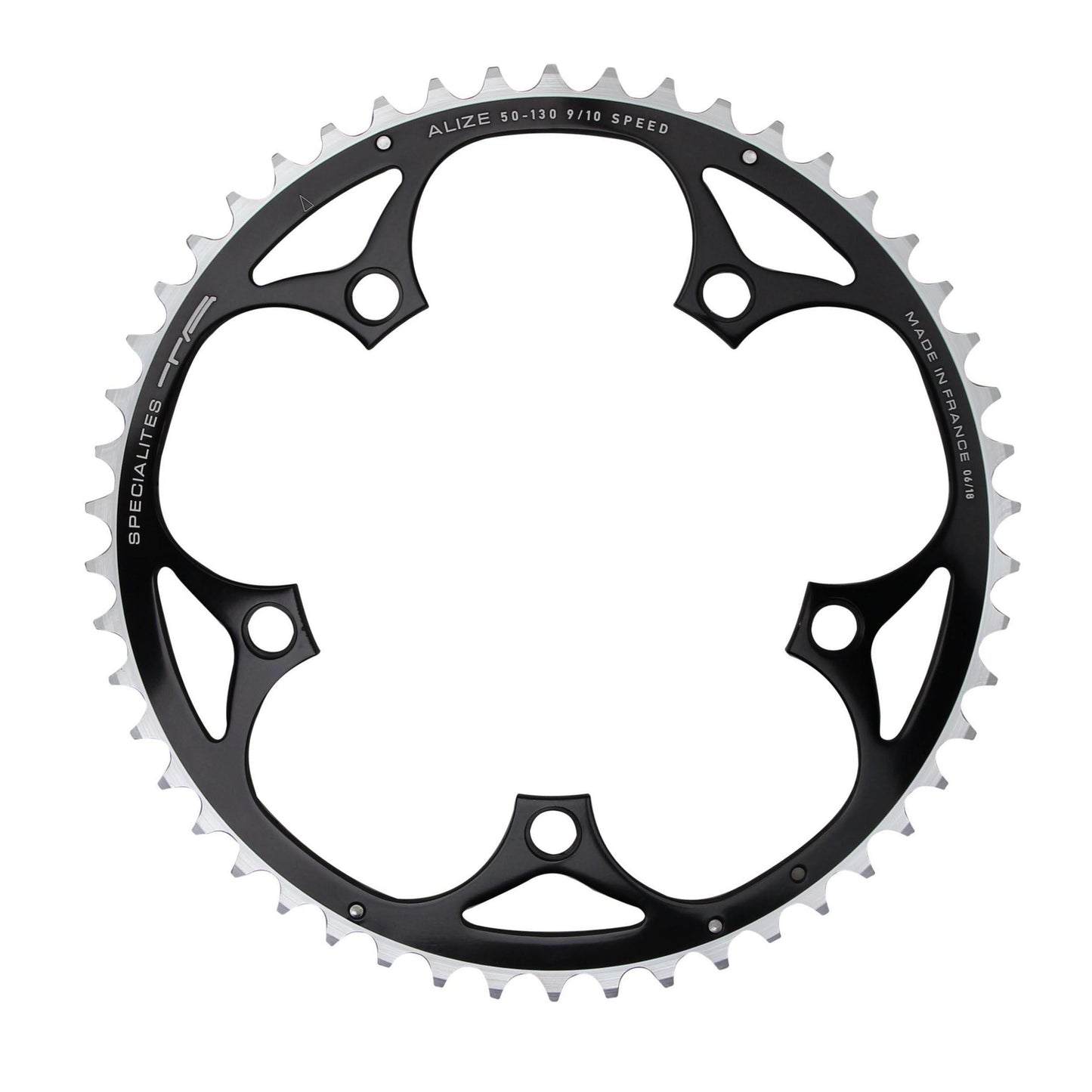TA Alize 5-arm D130 51T outer chainring black 8-10 speed