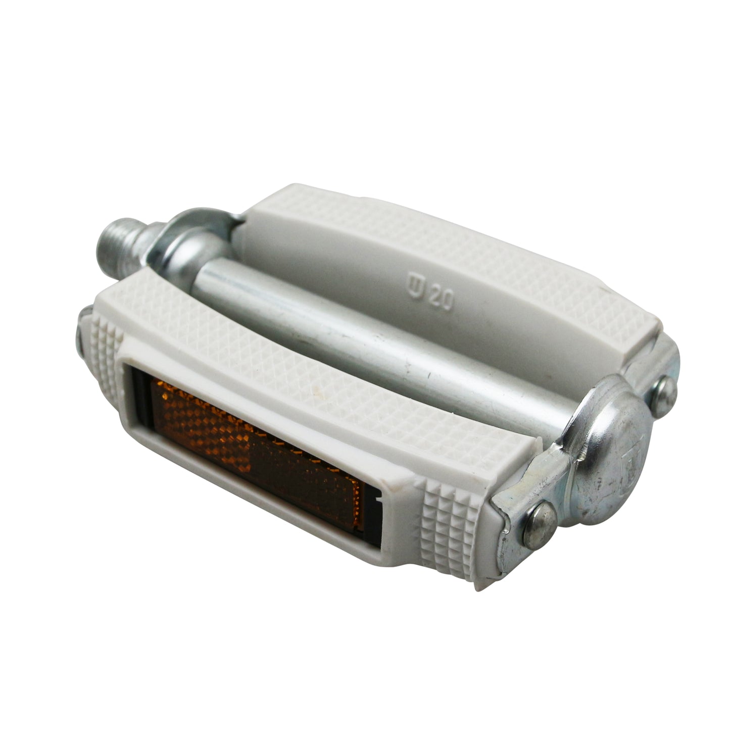 City pedal Marwi white steel resin 9/16