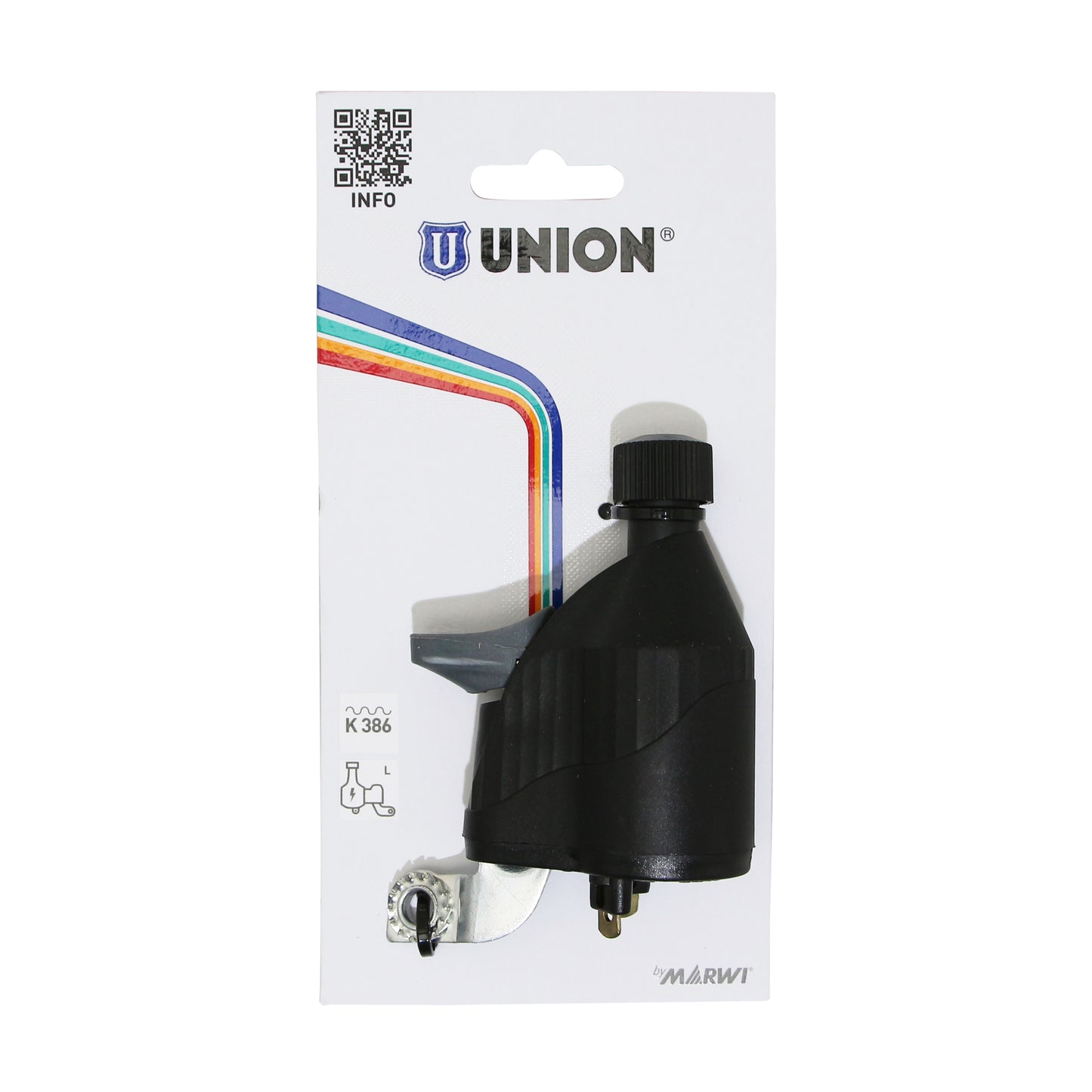 Dynamo gauche Marwi noir galet nylon 6v-3w