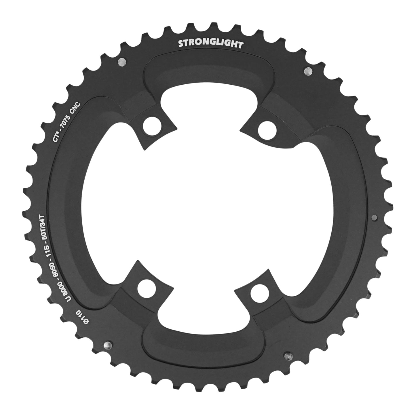 Stronglight CT2 4-bolt D110 chainring for Ultegra R8000 50T outer