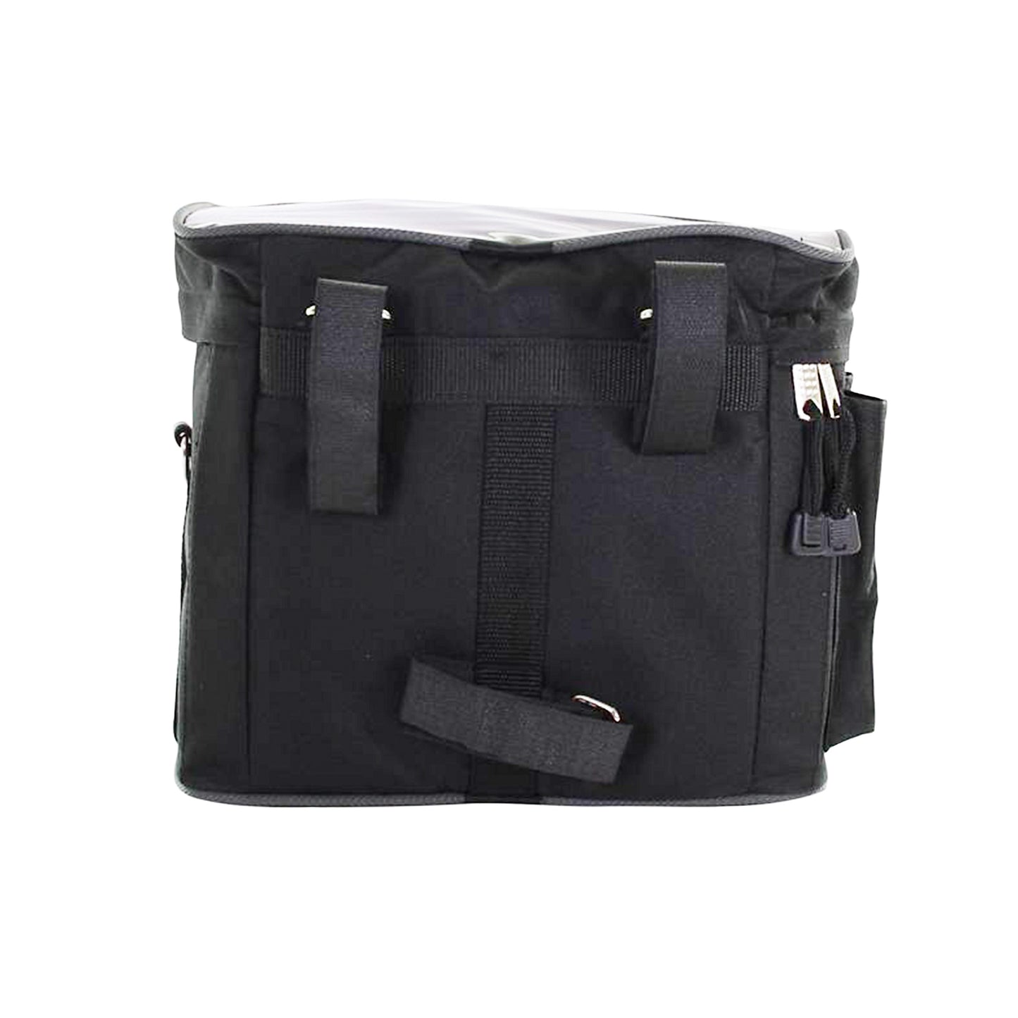 Sac vélo Basil mali 8l noir fixation cintre par sangles velcros ajustables