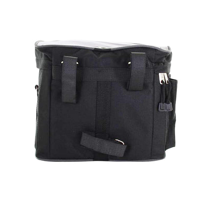 Sac vélo Basil mali 8l noir fixation cintre par sangles velcros ajustables