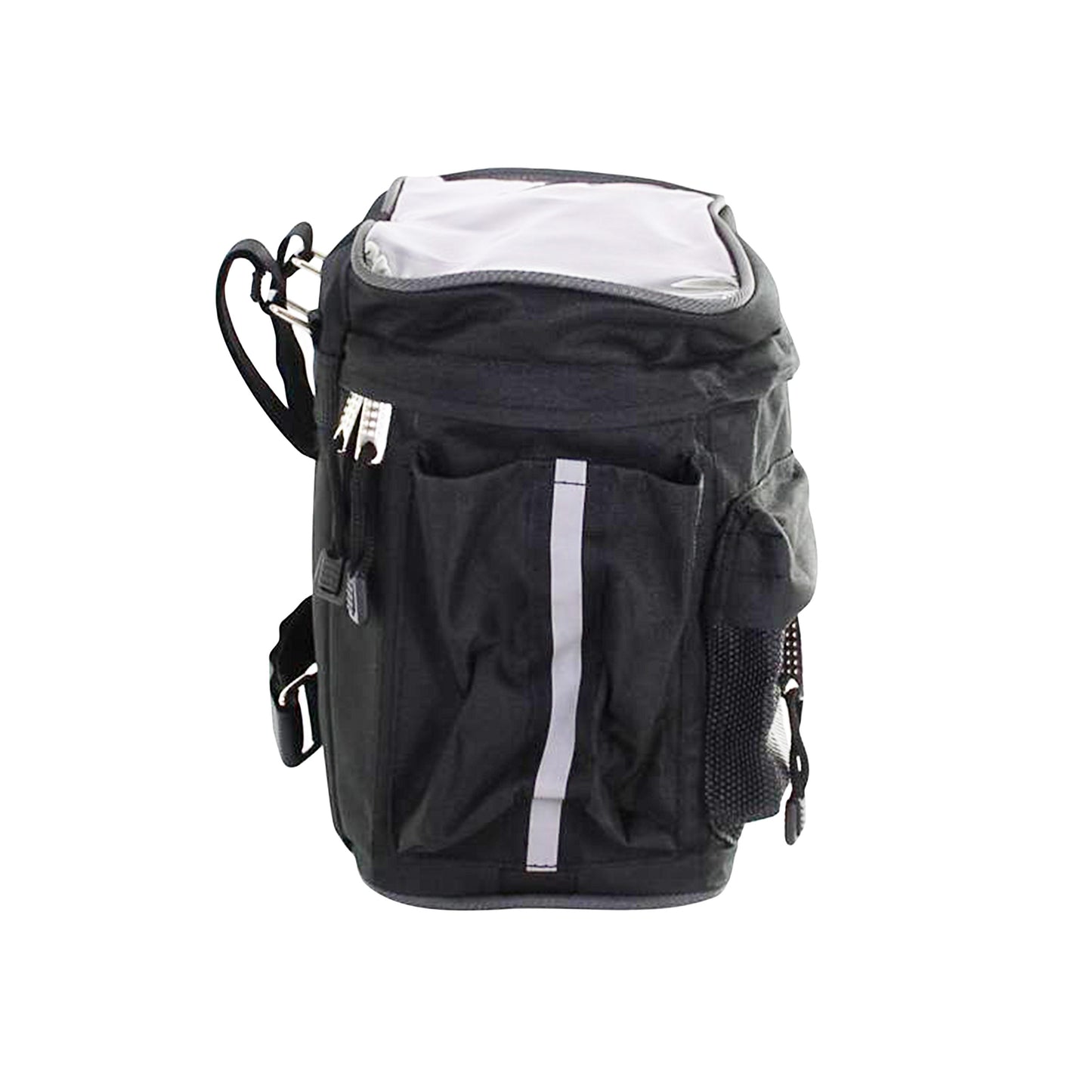 Sac vélo Basil mali 8l noir fixation cintre par sangles velcros ajustables