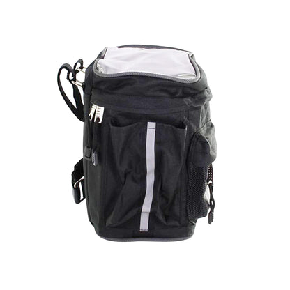 Sac vélo Basil mali 8l noir fixation cintre par sangles velcros ajustables