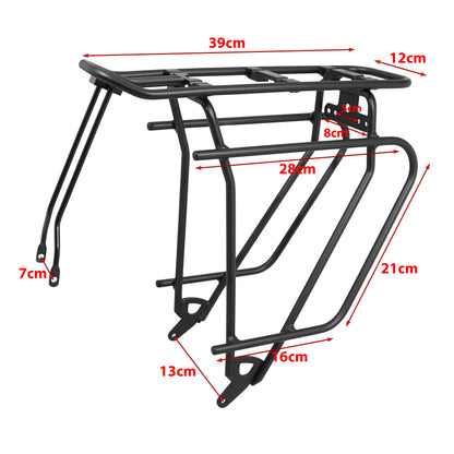 Porte-bagage arrière Newton alu noir réglable 26 MIK 25kg