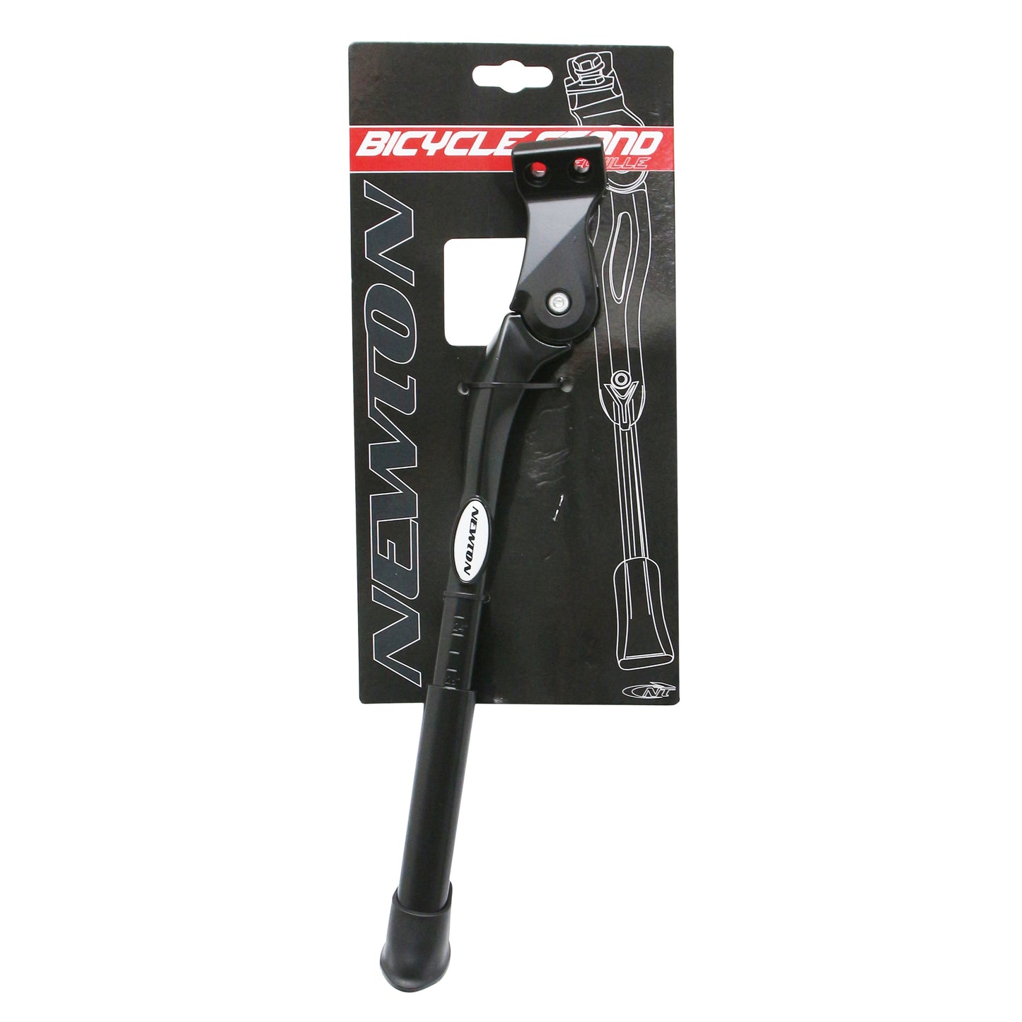 Newton 24-29" Black Rear Side Bicycle Kickstand Adjustable 2-Bolt 18mm Chainstay Mount
