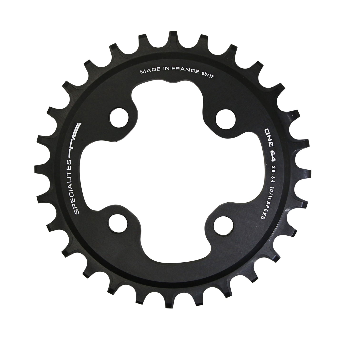 Plateau VTT TA One 4 bras D64 28D mono NW 10-12V