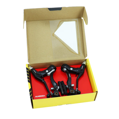 Frein v/brake PCP alu noir (étriers et leviers avant + arrière) (kit)