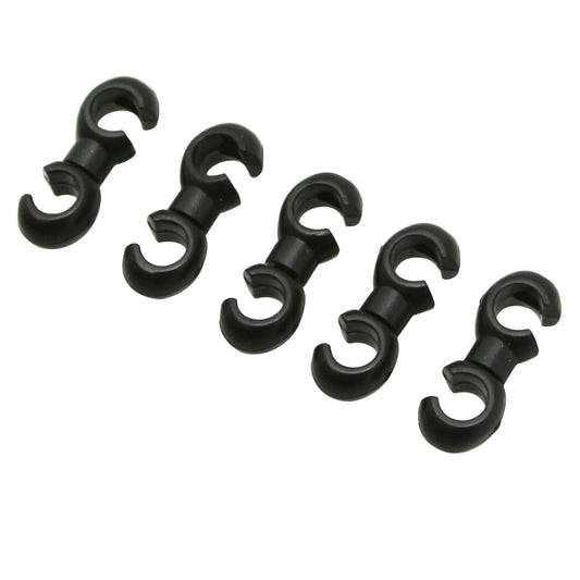 Attache gaine frein-dérailleur Fibrax noir (sachet de 5pcs)