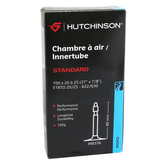 Chambre à air vélo 700 x 20-25 Hutchinson valve presta 80mm 100g