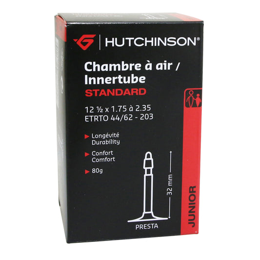 Chambre à air vélo 12 1-2 x 1.75 Hutchinson valve presta 32mm 80g