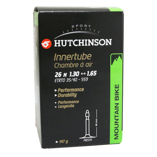 Chambre à air vélo 26 x 1.30-1.65 Hutchinson valve presta 48mm 150g
