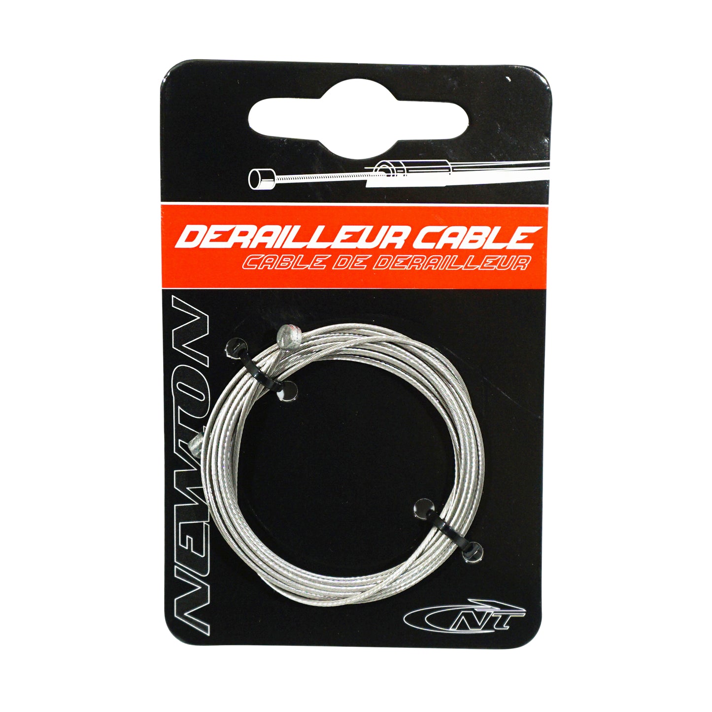 Newton reinforced stainless steel derailleur cable for Shimano box of 25