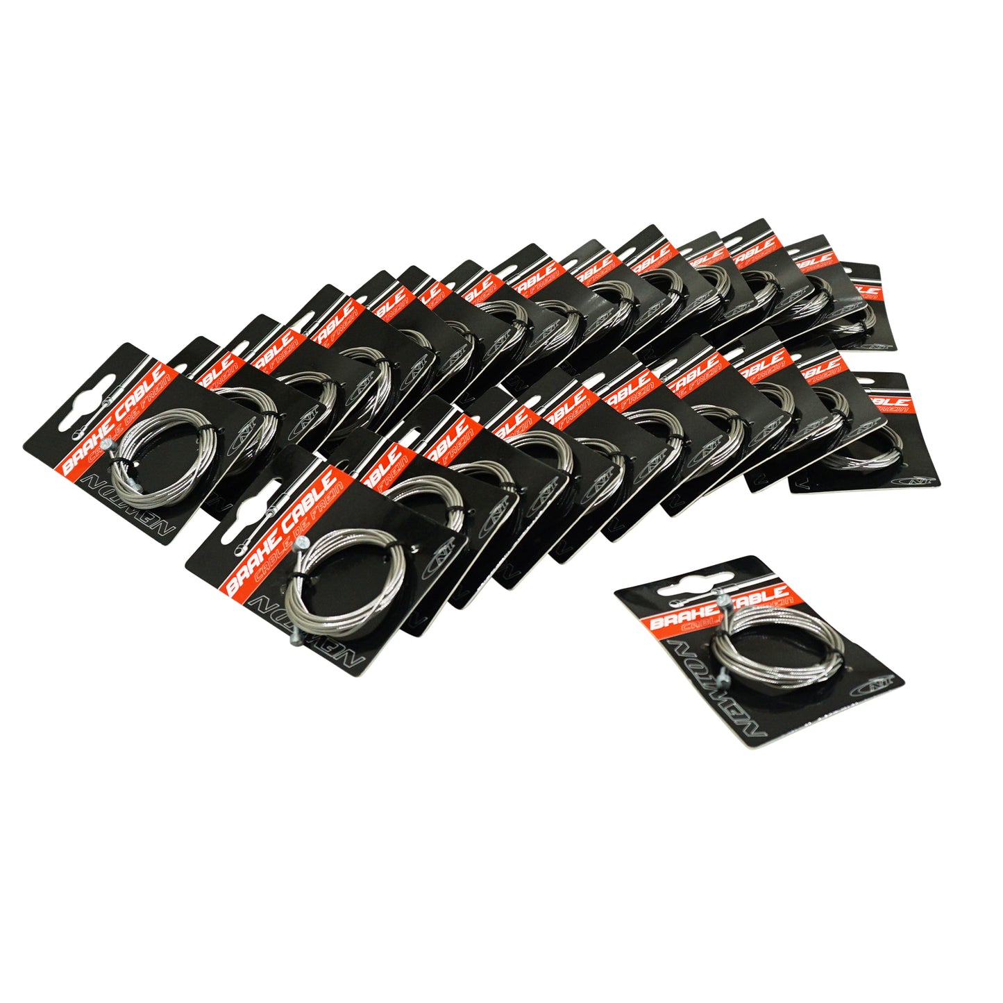 Câble de frein route-VTT Newton inox pour Shimano boîte de 25