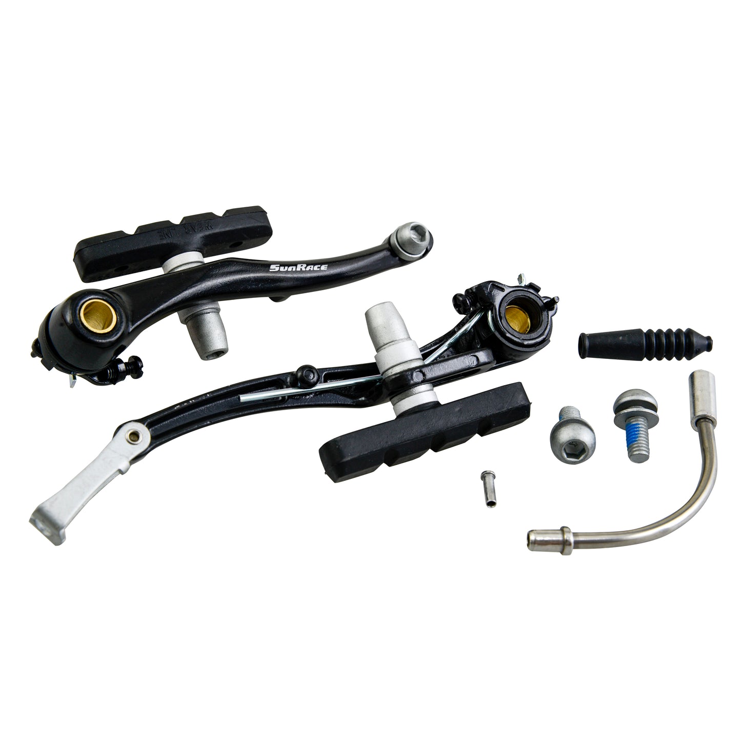 Sunrace black 110mm 90° elbow aluminum VTT/city V-brake caliper front