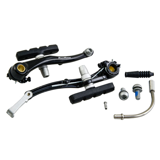 Sunrace black 110mm 90° elbow aluminum VTT/city V-brake caliper front