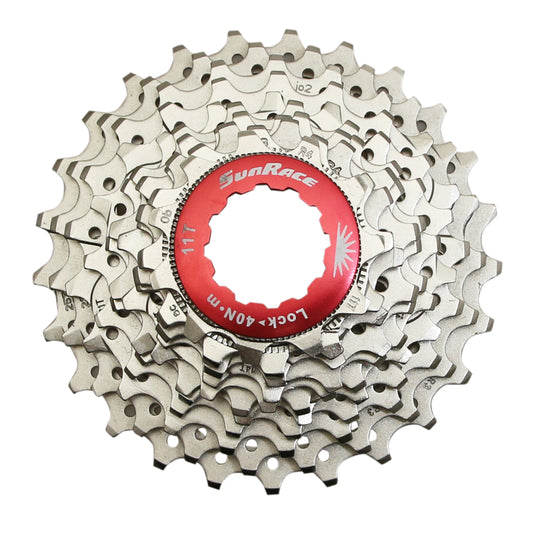 Cassette 11v. Sunrace rx1 11-25 route pour Shimano (niveau 105) métallique argent (11-12-13-14-15-16-17-19-21-23-25)