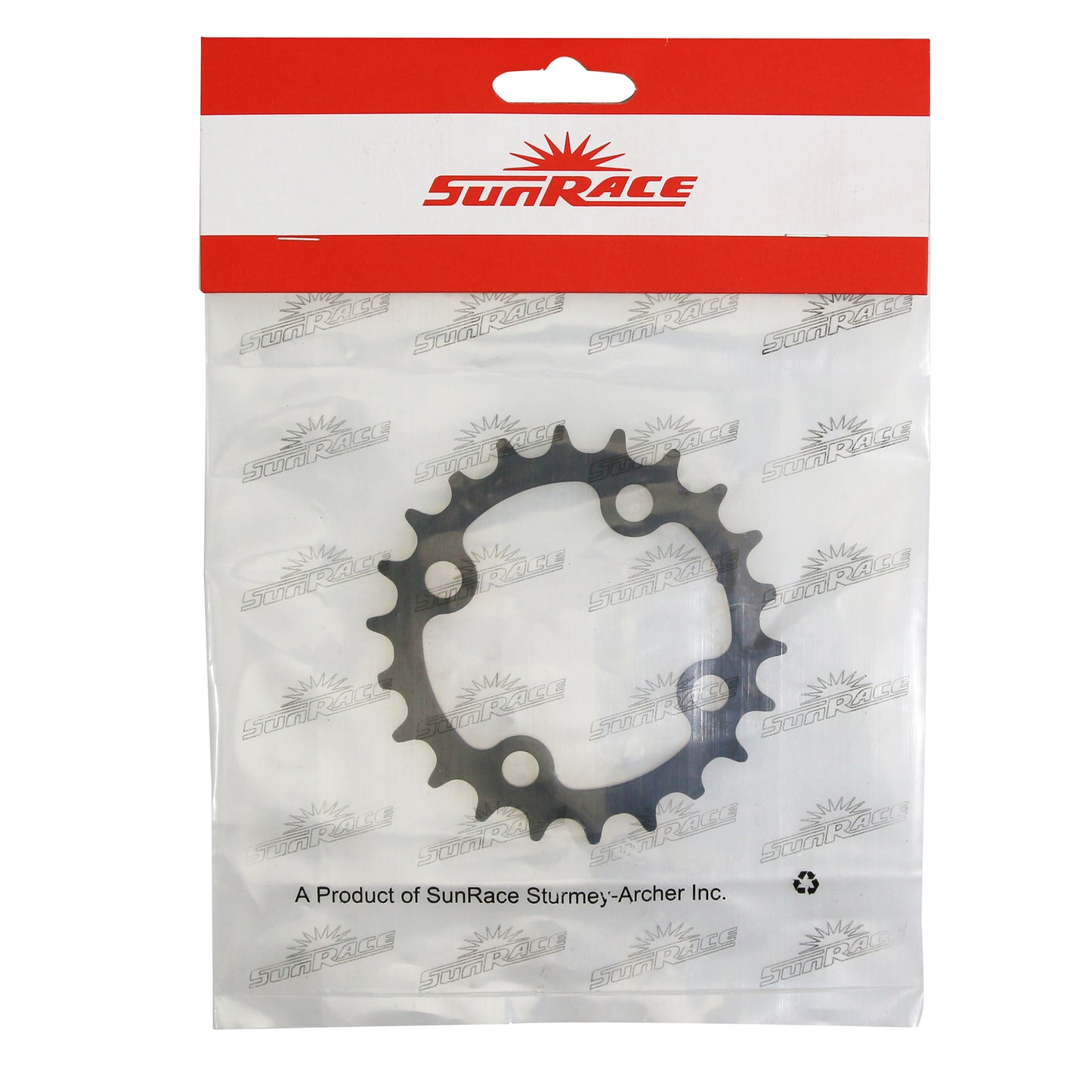 Plateau VTT 4 bras D64 pour SunRace triple int 22D acier