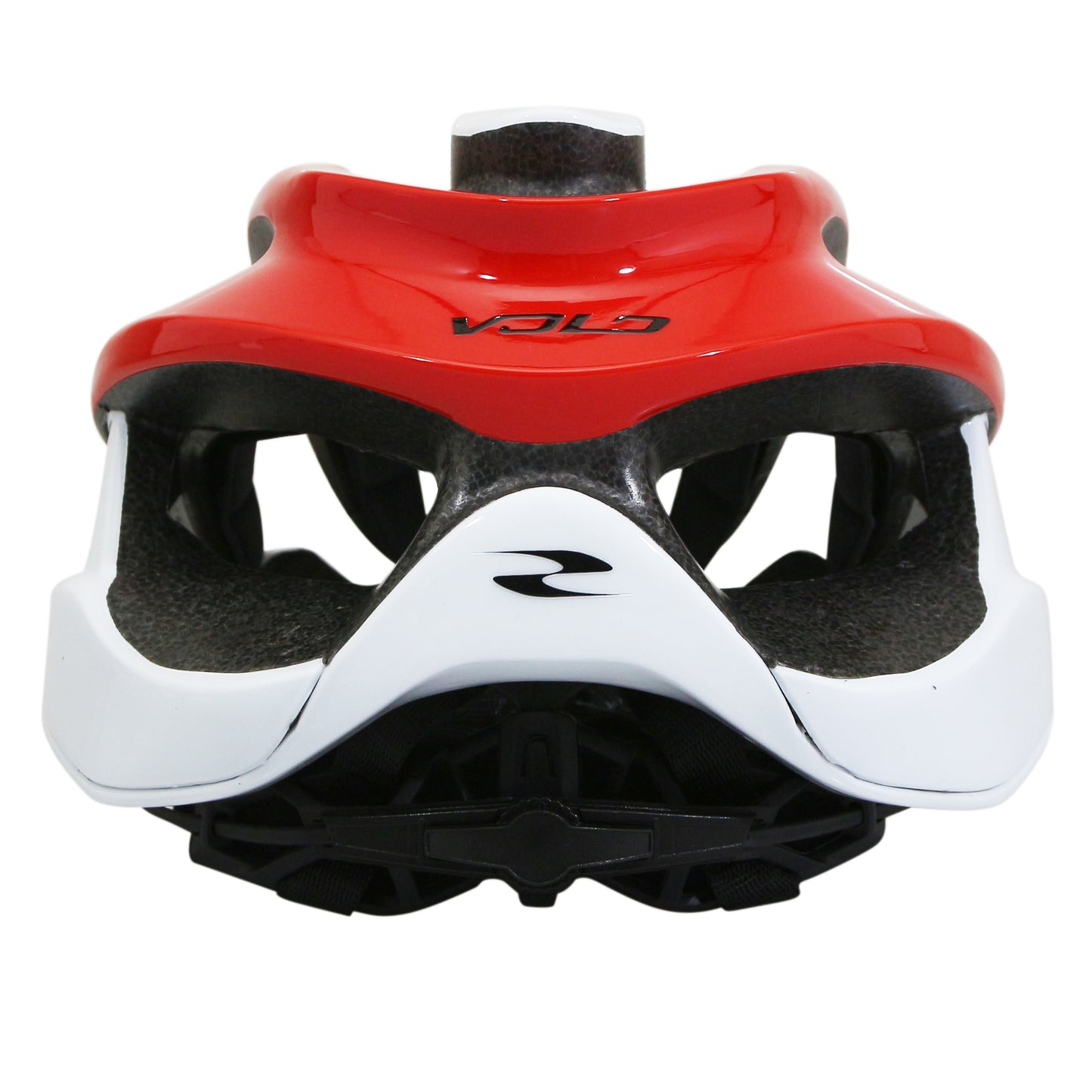 Casque vélo adulte Gist route volo blanc-rouge brillant full in-mold