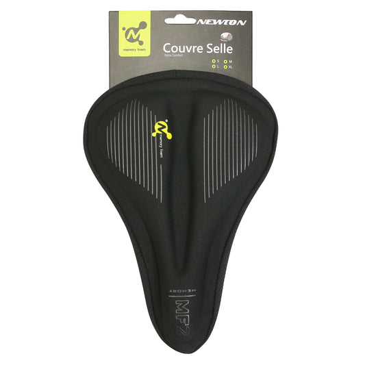 Couvre-selle Newton gel mémoire noir 270x195