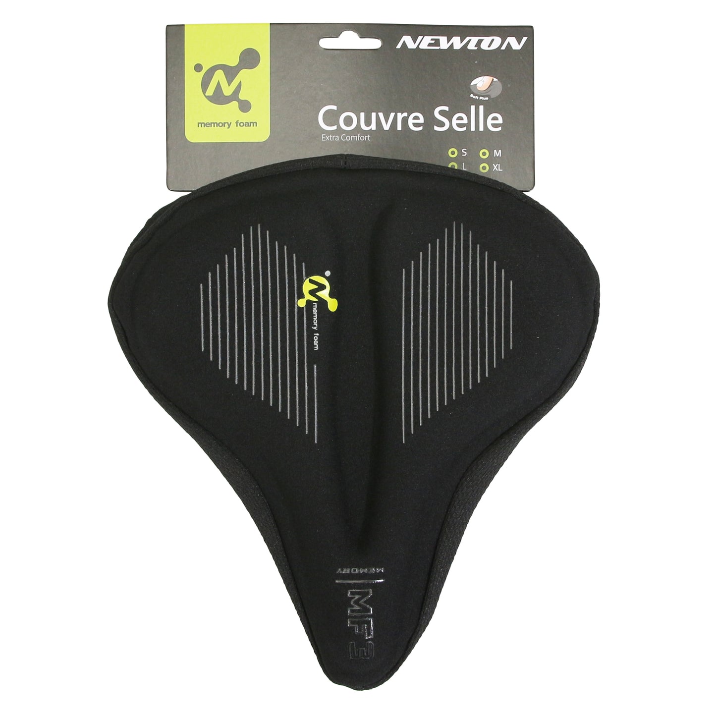 Couvre-selle Newton gel mémoire noir 245x230