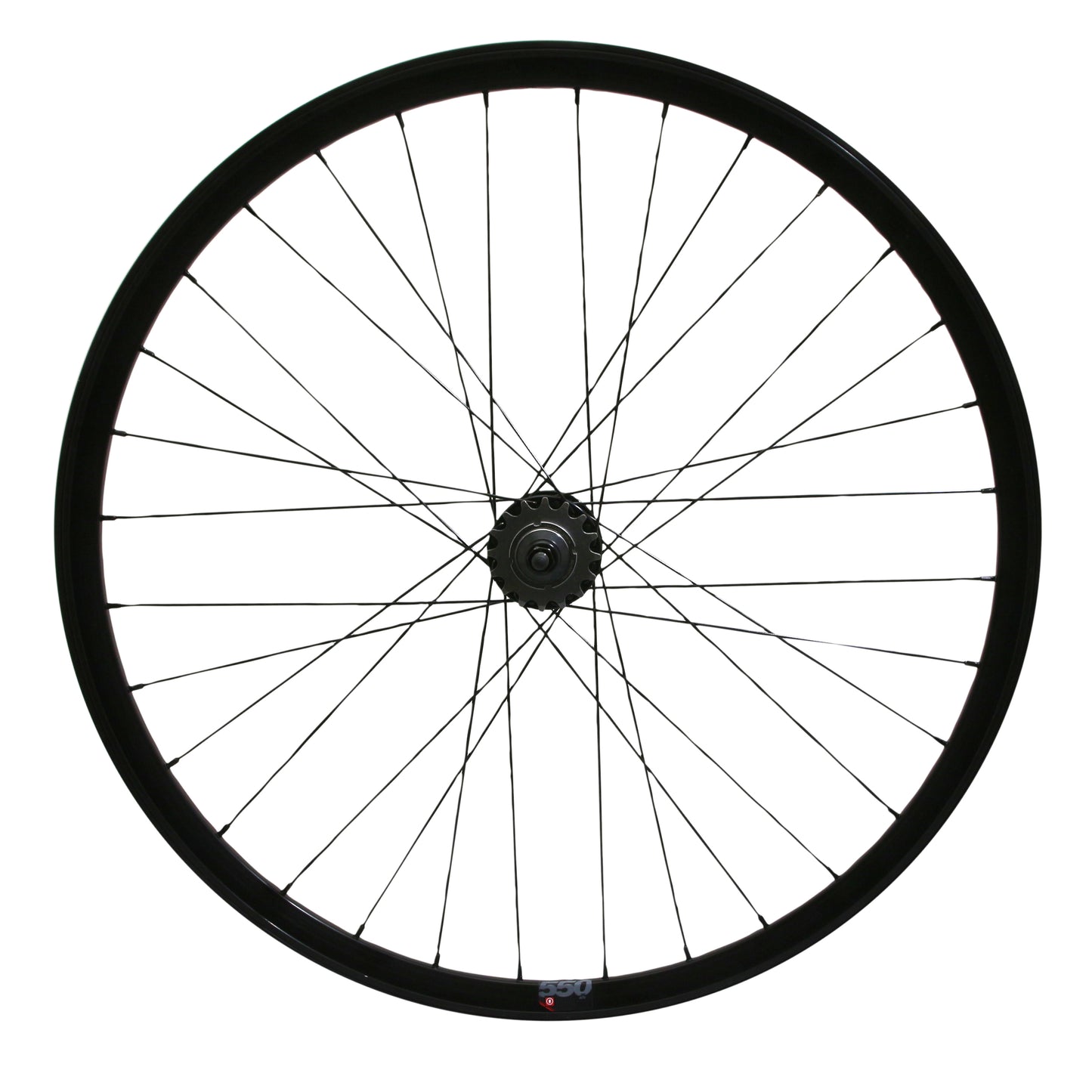 Roue PCP route fixie patin noir arrière double filetage pignon 16DTS