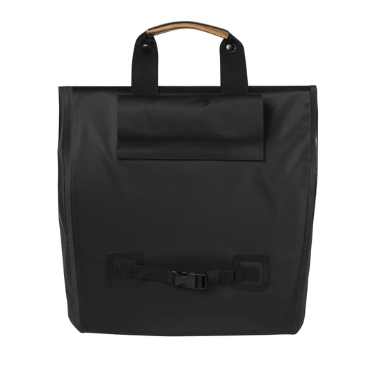 Sacoche arrière vélo latérale Basil urban dry shopper noir droit-gauche waterproof 20l 32x15x37cm