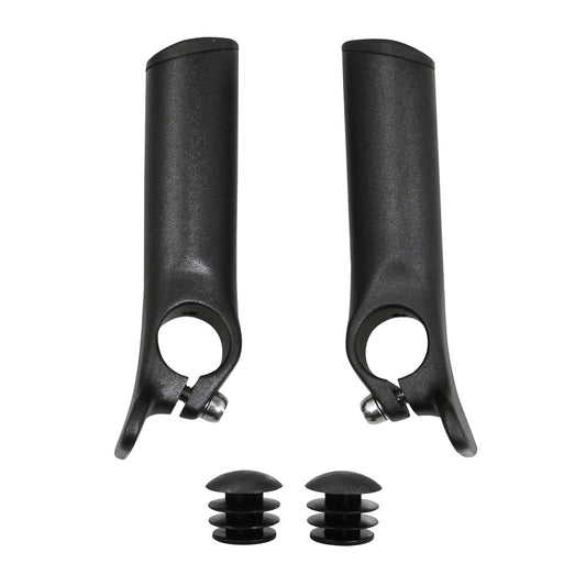 Embout de Cintre Newton avec repose main noir mat (paire)