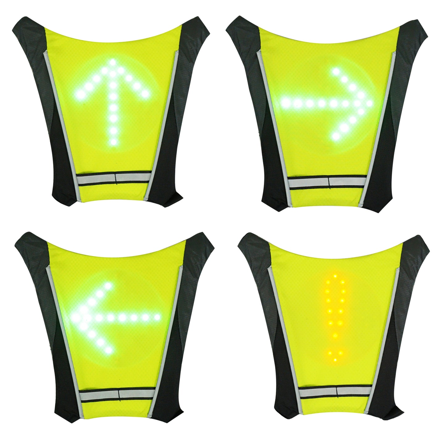 PCP LED signaling USB safety vest-harness
