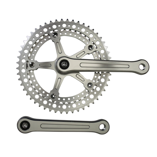 Vintage road crankset forged alloy 170 52x42