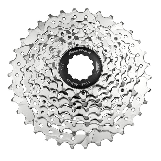 Cassette 8v. Sunrace m66 11-32 VTT pour Shimano-Sram nickel (11-13-15-18-21-24-28-32)