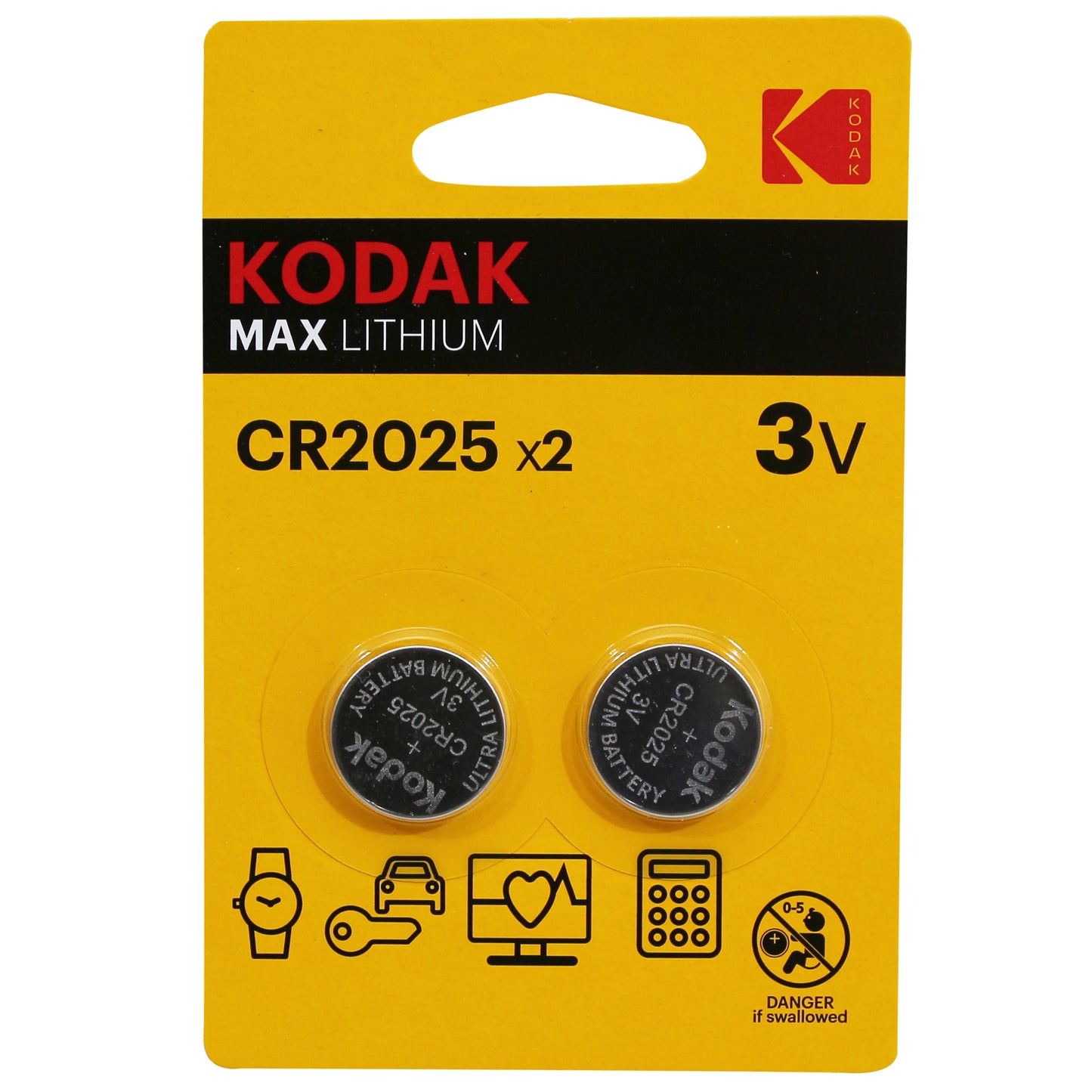 Pile bouton Kodak CR2025 lithium 3V vendues par 2