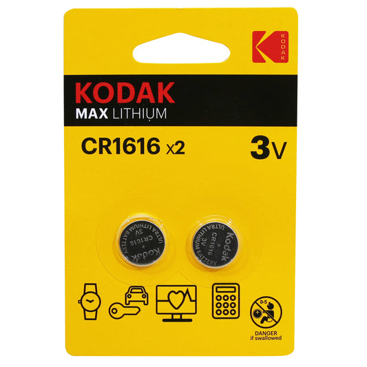 Pile bouton Kodak CR1616 lithium 3V vendues par 2
