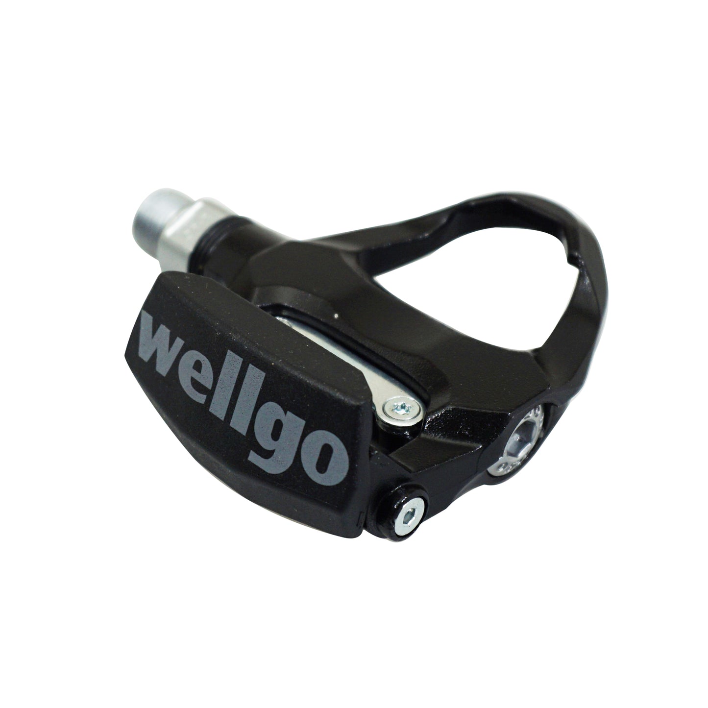 Wellgo R344 automatic road pedals, black aluminum + cleats