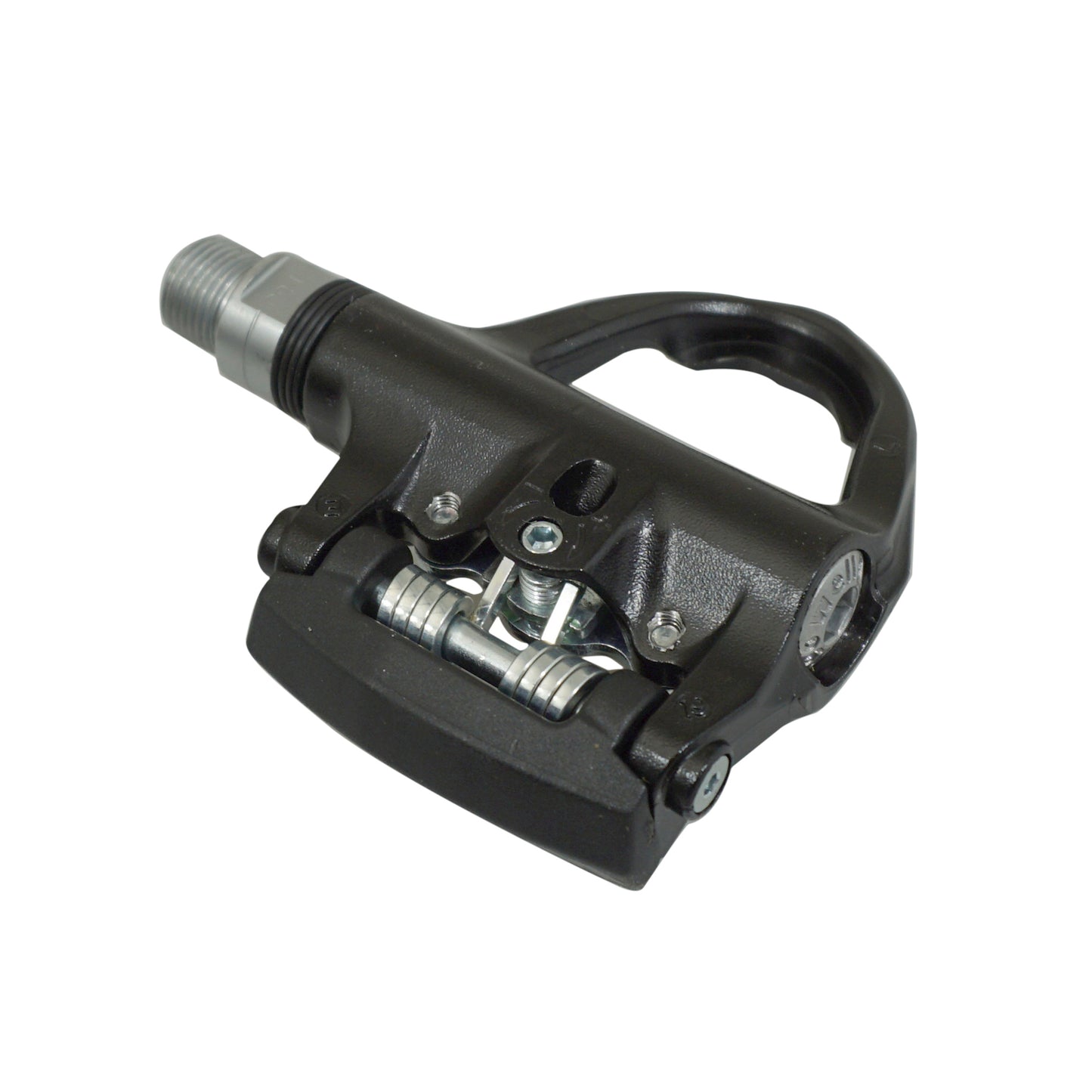 Wellgo R344 automatic road pedals, black aluminum + cleats